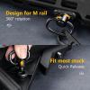 CVLIFE Rifle Sling Two Point Sling Adjustable Length Gun Sling for Rifle with 2 Pack Sling Swivel for M-Rail(Black)