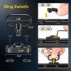 CVLIFE Rifle Sling Two Point Sling Adjustable Length Gun Sling for Rifle with 2 Pack Sling Swivel for M-Rail(Black)