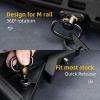 CVLIFE Rifle Sling Two Point Sling Adjustable Length Gun Sling for Rifle with 2 Pack Sling Swivel for M-Rail(Grey)