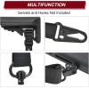 CVLIFE Rifle Sling with Quick Adjust Loop 1.25″ Wide Tube Webbing Two Point Sling for Outdoor Sports Black(Black)