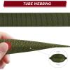 CVLIFE Rifle Sling with Quick Adjust Loop 1.25″ Wide Tube Webbing Two Point Sling for Outdoor Sports Black(Green)