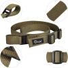 CVLIFE Rifle Sling with Quick Adjust Loop 1.25″ Wide Tube Webbing Two Point Sling for Outdoor Sports Black(Khaki)