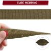 CVLIFE Rifle Sling with Quick Adjust Loop 1.25″ Wide Tube Webbing Two Point Sling for Outdoor Sports Black(Khaki)