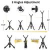 CVLIFE Shooting Rest Tripod – Adjustable Height, 360 Degree Rotation, V Yoke Stand – Portable Rifle Rest for Target Shooting, Hunting and Outdoor Activities(11.8-25″)