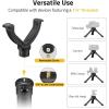CVLIFE Shooting Rest Tripod – Adjustable Height, 360 Degree Rotation, V Yoke Stand – Portable Rifle Rest for Target Shooting, Hunting and Outdoor Activities(6.3-7.9″)