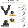 CVLIFE Shooting Rest Tripod – Adjustable Height, 360 Degree Rotation, V Yoke Stand – Portable Rifle Rest for Target Shooting, Hunting and Outdoor Activities(7.5-15″)