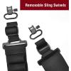 CVLIFE Shotgun Sling with Shell Holder, Gun Sling Holds15 Shells for 12 Gauge, Adjustable Two Point Sling with Sling Swivels for Outdoors(Black)
