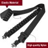 CVLIFE Shotgun Sling with Shell Holder, Gun Sling Holds15 Shells for 12 Gauge, Adjustable Two Point Sling with Sling Swivels for Outdoors(Black)
