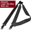 CVLIFE Shotgun Sling with Shell Holder, Gun Sling Holds15 Shells for 12 Gauge, Adjustable Two Point Sling with Sling Swivels for Outdoors(Black)
