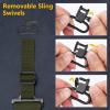 CVLIFE Shotgun Sling with Shell Holder, Gun Sling Holds15 Shells for 12 Gauge, Adjustable Two Point Sling with Sling Swivels for Outdoors(Green)