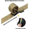 CVLIFE Two Point Padded Sling, Upgrade Wide Pad Gun Sling with Removable Shoulder Strap, Rifle Sling Easily Adjust Length, 1.25″ Wide Tube Webbing Sling with Wide Pad, Fast Loop for Outdoors(Khaki)