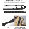 CVLIFE Two Point Sling Quick Adjust Rifle Sling Removable Wide Shoulder Pad Gun Sling with Elastic Sentry Strap and Sling Swivels