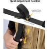 CVLIFE Two Point Sling Upgrade Wide Padded Sling with Removable Sling Swivels Quick Adjust Traditional Sling Length Adjustable for Outdoor Activities(Black)