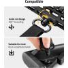 CVLIFE Two Point Sling Upgrade Wide Padded Sling with Removable Sling Swivels Quick Adjust Traditional Sling Length Adjustable for Outdoor Activities(Black)