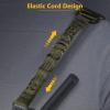 CVLIFE Two Point Sling with 2 Pack Anti-Rotation Sling Swivels,Adjustable Length Rifle Sling Elastic Cord Design Traditional Sling for Outdoor(Green)