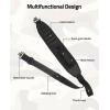 CVLIFE Two Point Sling with 4 Shell Holders and Quick-Grab Handle Shotgun Sling,Wide Shoulder Straps Rifle Sling with Thumb Loop Adjustable Length(Black)
