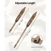 CVLIFE Two Point Sling with 4 Shell Holders and Quick-Grab Handle Shotgun Sling,Wide Shoulder Straps Rifle Sling with Thumb Loop Adjustable Length(Khaki)