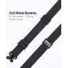 CVLIFE Two Point Sling with Quick Adjust Thumb Loop, Rifle Sling with Metal Adjuster Buckle Removable Sling Swivels Black