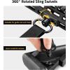 CVLIFE Two Point Sling with Quick Adjust Thumb Loop, Rifle Sling with Metal Adjuster Buckle Removable Sling Swivels Black