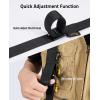 CVLIFE Two Point Sling with Quick Adjust Thumb Loop, Rifle Sling with Metal Adjuster Buckle Removable Sling Swivels Black