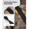 CVLIFE Two Point Sling with Quickly Adjustable Loop, Length Adjust Rifle Sling with Elastic Design, Two Point Gun Sling with Removable Metal Hooks for Outdoor Sports, Black