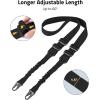 CVLIFE Two Point Sling with Removable Shoulder Pad Rifle Sling Adjustable Length Traditional Gun Sling with 2 Pack Swivels(Black)