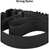 CVLIFE Two Point Sling with Removable Shoulder Pad Rifle Sling Adjustable Length Traditional Gun Sling with 2 Pack Swivels(Black)