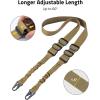 CVLIFE Two Point Sling with Removable Shoulder Pad Rifle Sling Adjustable Length Traditional Gun Sling with 2 Pack Swivels(Khaki)