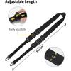CVLIFE Two Points Rifle Sling with Length Adjuster Traditional Sling with Metal Hook for Outdoors(Black)