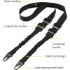 CVLIFE Two Points Rifle Sling with Length Adjuster Traditional Sling with Metal Hook for Outdoors(Black)