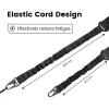 CVLIFE Two Points Sling with Length Adjuster Traditional Sling with Metal Hook for Outdoors 2 Pack(Black)