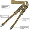 CVLIFE Two Points Sling with Length Adjuster Traditional Sling with Metal Hook for Outdoors 2 Pack(Khaki)
