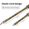CVLIFE Two Points Sling with Length Adjuster Traditional Sling with Metal Hook for Outdoors 2 Pack(Khaki)