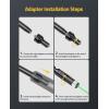 CVLIFE Upgraded Rechargeable Bore Sight Laser with 32 Adapter Kit, Professional Green/Red Laser Bore Sight Fits .17 to 12GA Calibers