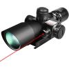 CVLIFE 2.5-10x40e Red & Green Illuminated Scope with 20mm Mount(Red Laser)