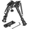 CVLIFE 6-9 Inches Rifle Bipod with Bipod Mount Adapter Compatible with M-Rail Keymod(Compatible with Keymod)