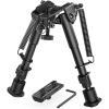 CVLIFE 6-9 Inches Rifle Bipod with Bipod Mount Adapter Compatible with M-Rail Keymod(Compatible with Mlok)