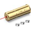 CVLIFE Bore Sight Laser 223 5.56mm/9mm/.243.308/12Gauge/7.62x39mm/.45acp Red Laser Bore Sighter with Batteries(12 GA)