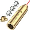 CVLIFE Bore Sight Laser 223 5.56mm/9mm/.243.308/12Gauge/7.62x39mm/.45acp Red Laser Bore Sighter with Batteries(243 308)