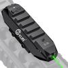 CVLIFE Laser Sight for Rifle, Low Profile Rechargeable Picatinny Rifle Laser Sight with Strobe Mode(Green Laser)