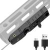 CVLIFE Laser Sight for Rifle, Red/IR/Green Laser Sight Compatible with M-Lok Rail Surface, Ultra Low-Profile Laser for Guns, Rechargeable M-Lok Rifle Laser with Strobe Function(IR Laser)