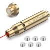 CVLIFE Magnetic Bore Sight Laser for 9mm/ 223 5.56mm, Chamber-Sized Red Laser Bore Sighter with 6 Batteries, Magnetic Back Cap for Chamber Removal