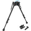 CVLIFE Rifle Bipod with Pivot Tilt, Swivel Stud, and Detachable S Lock Lever for Stability and Target Shooting(13.5-27″)