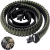 CVLIFE Rifle Sling Strap 550 Paracord 2 Point Sling with Tri-Lock Swivel for Hunting and Outdoor(Army Green)