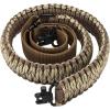 CVLIFE Rifle Sling Strap 550 Paracord 2 Point Sling with Tri-Lock Swivel for Hunting and Outdoor(Camo Brown)