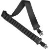 CVLIFE Shotgun Sling with Shell Holder, Gun Sling Holds15 Shells for 12 Gauge, Adjustable Two Point Sling with Sling Swivels for Outdoors(Black)