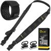 CVLIFE Two Point Sling Quick Adjust Rifle Sling Removable Wide Shoulder Pad Gun Sling with Elastic Sentry Strap and Sling Swivels