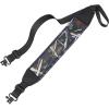 CVLIFE Two Point Sling Rifle Sling with Wide Neoprene Padded, Padded Sling with Metal Swivels, Thumb Loop, Length Adjustable for Outdoors(Black Camo)