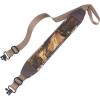 CVLIFE Two Point Sling Rifle Sling with Wide Neoprene Padded, Padded Sling with Metal Swivels, Thumb Loop, Length Adjustable for Outdoors(Khaki Camo)