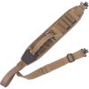 CVLIFE Two Point Sling with 4 Shell Holders and Quick-Grab Handle Shotgun Sling,Wide Shoulder Straps Rifle Sling with Thumb Loop Adjustable Length(Khaki)